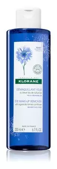Деликатная эмульсия для снятия макияжа с глаз для чувствительных глаз Klorane Cornflower