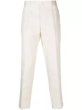 Dell'oglio брюки чинос со складками, белый