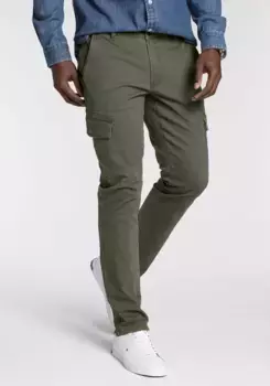 DELMAO брюки карго, оливковый