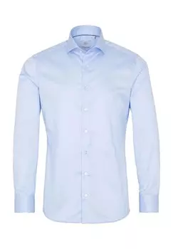 Деловая рубашка 1863 by Eterna, облегающий крой, воротник акулы, мужская ETERNA, светло-синий