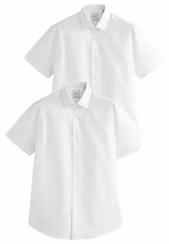 Деловая рубашка 2 PACK SHORT SLEEVE, REGULAR FIT Next, белый