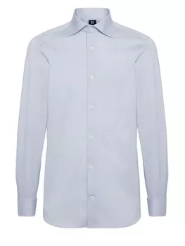 Деловая рубашка Boggi Milano Regular fit Business Shirt, светло-синий