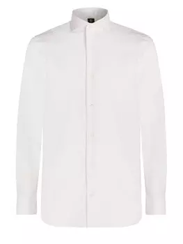 Деловая рубашка Boggi Milano Regular fit Business Shirt, белый