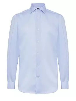 Деловая рубашка Boggi Milano Regular fit Business Shirt, светло-синий