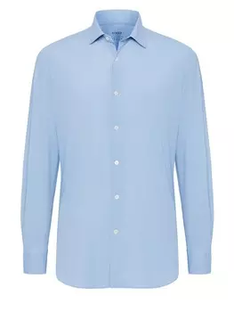 Деловая рубашка Boggi Milano Slim fit Business Shirt, светло-синий