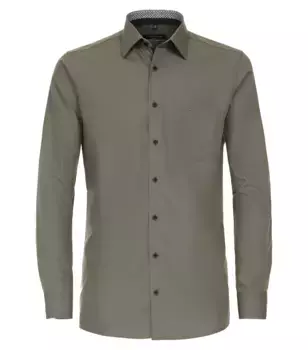 Деловая рубашка CASAMODA "Деловая рубашка CASAMODA однотонная", оливковый
