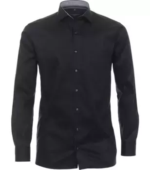 Деловая рубашка CASAMODA "Деловая рубашка CASAMODA однотонная", черный