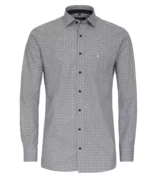 Деловая рубашка CASAMODA "Деловая рубашка CASAMODA принт ", оливковый