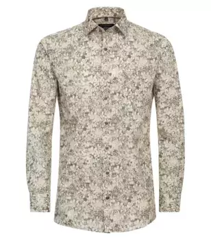 Деловая рубашка CASAMODA "Деловая рубашка CASAMODA принт ", зеленый