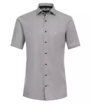 Деловая рубашка CASAMODA "Деловая рубашка CASAMODA с коротким рукавом с принтом", коричневый