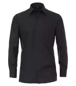 Деловая рубашка CASAMODA "Деловая рубашка CASAMODA с коротким рукавом 58см однотонная", черный