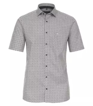 Деловая рубашка CASAMODA "Деловая рубашка CASAMODA с коротким рукавом с принтом", коричневый