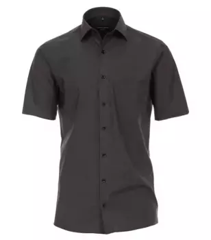 Деловая рубашка CASAMODA "Деловая рубашка CASAMODA с коротким рукавом однотонная", серый