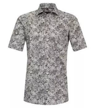 Деловая рубашка CASAMODA "Деловая рубашка CASAMODA с коротким рукавом с принтом", коричневый