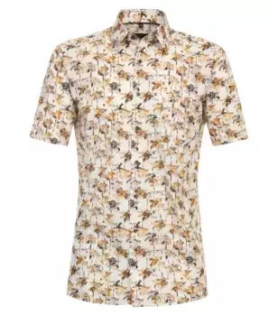 Деловая рубашка CASAMODA "Деловая рубашка CASAMODA с коротким рукавом с принтом", цвет Orange