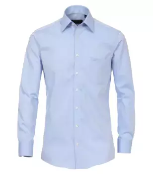 Деловая рубашка CASAMODA "Деловая рубашка CASAMODA удлиненные рукава 69см однотонная", синий