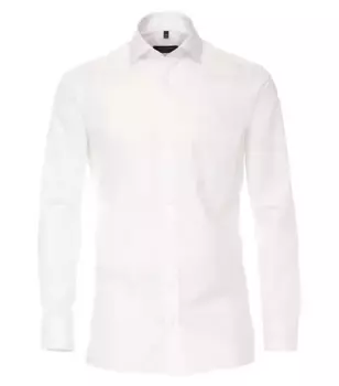 Деловая рубашка CASAMODA "Деловая рубашка CASAMODA удлиненные рукава 69см однотонная", белый