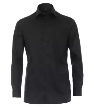 Деловая рубашка CASAMODA "Деловая рубашка CASAMODA удлиненные рукава 69см однотонная", черный