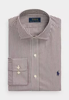 Деловая рубашка CUSTOM FIT STRIPED POPLIN SHIRT Ralph Lauren, коричневый