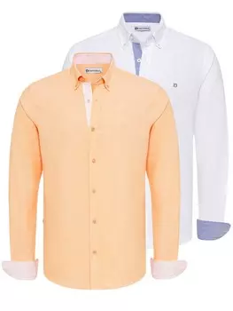 Деловая рубашка Dandalo Regular fit Business Shirt, цвет light blue/orange