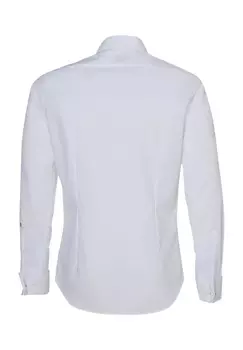Деловая рубашка, индивидуальный крой, длинные рукава, воротник Кент, мужская seidensticker, белый