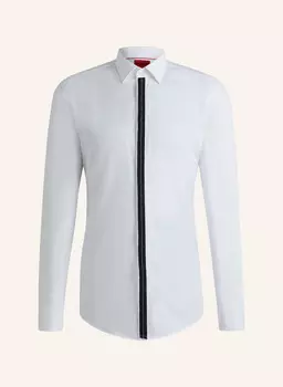 Деловая рубашка keidi slim fit HUGO, белый