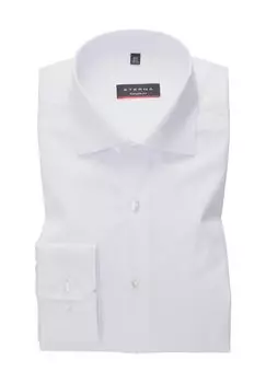 Деловая рубашка, Кент, современный крой, особо непрозрачная, мужская ETERNA, белый