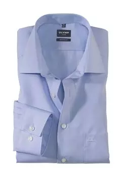 Деловая рубашка Luxor, современный крой, воротник New Kent, мужская OLYMP, цвет Bleu