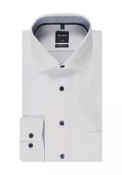 Деловая рубашка Luxor, спортивные манжеты, мужская OLYMP, белый