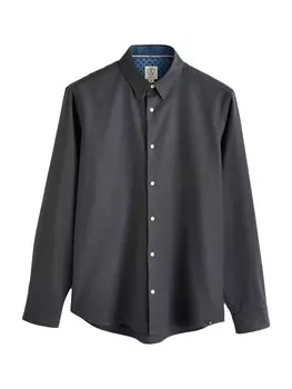 Деловая рубашка Next Slim fit Business Shirt, темно-серый