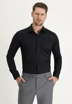 Деловая рубашка NON IRON (BUEGELFREI) SLIM FIT TALL Kigili, цвет Black