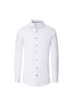 Деловая рубашка облегающая фигуру Venti, белый