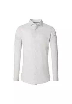 Деловая рубашка облегающая фигуру Venti, цвет champagner