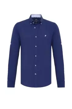 Деловая рубашка обычного кроя DENIM CULTURE, королевский синий