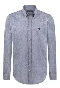 Деловая рубашка обычного кроя Felix Hardy Achilles, темно-синий