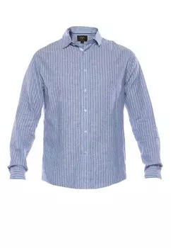 Деловая рубашка обычного кроя Le Temps Des Cerises, синий