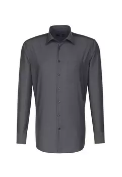 Деловая рубашка обычного кроя SEIDENSTICKER Modern, темно-серый