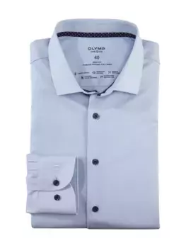 Деловая рубашка OLYMP "Level Five 24/Seven body fit", синий