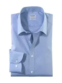 Деловая рубашка OLYMP "Level Five Body Fit", комфортный стрейч, цвет Royal
