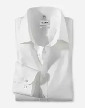 Деловая рубашка OLYMP "Level Five Body Fit", сохраняет форму благодаря эластану, бежевый