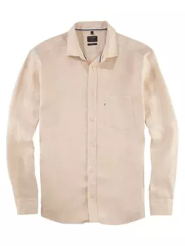 Деловая рубашка OLYMP Regular fit Business Shirt, бежевый