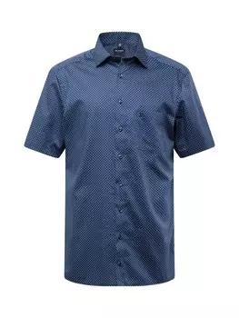 Деловая рубашка OLYMP Regular fit Business Shirt, морской синий
