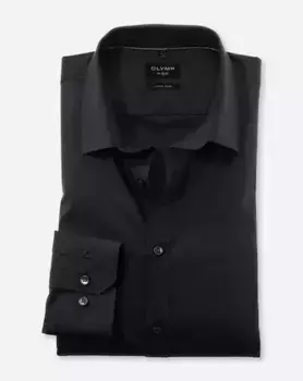 Деловая рубашка OLYMP "№. Шесть супертонких", черный