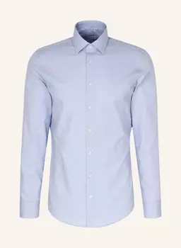 Деловая рубашка приталенного кроя Seidensticker, голубой