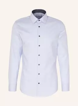 Деловая рубашка приталенного кроя Seidensticker, голубой