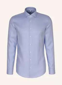 Деловая рубашка приталенного кроя Seidensticker, голубой