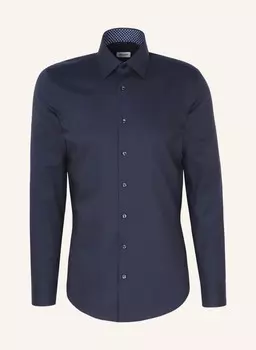 Деловая рубашка приталенного кроя Seidensticker, синий