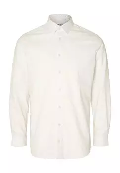 Деловая рубашка, приталенный крой, длинный рукав, воротник Кент, мужская SELECTED, цвет Bright