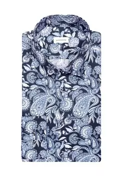 Деловая рубашка, приталенный крой, длинный рукав, воротник Кент, мужская Seidensticker, цвет 11 11 Light Blue