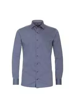 Деловая рубашка простого современного покроя Casamoda, синий